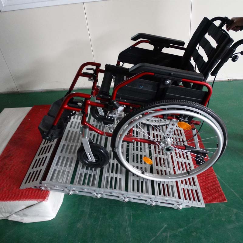 Алюминиевый временный пандус для инвалидной коляски шириной 30 дюймов