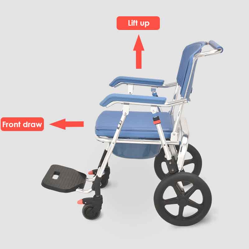 алюминиевый стул для унитаза с прикроватной тумбочкой для здоровья и инвалидности