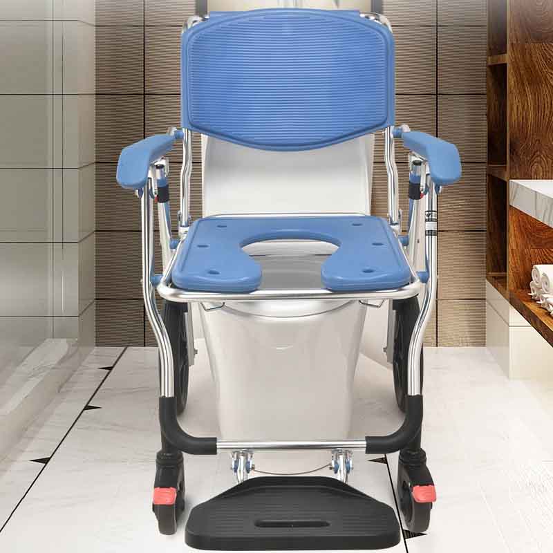 simplywalk health handicap aluminum bedside commode toilet chair